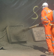 Quality Management spraying Concrete